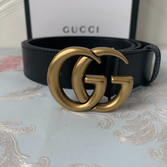 Leather belts with double G buckle main image 4